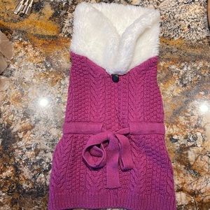 Cynthia Rowley Knit Dog Coat Small NWOT